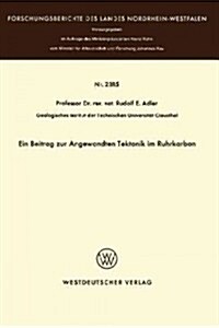 Ein Beitrag Zur Angewandten Tektonik Im Ruhrkarbon (Paperback)