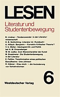 Literatur Und Studentenbewegung: Eine Zwischenbilanz (Paperback, 1977)