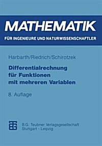 Differentialrechnung F? Funktionen Mit Mehreren Variablen (Paperback, 8, 8, Neu Bearb. A)