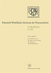 Geisteswissenschaften: Vortr?e - G 265 (Paperback, 1983)