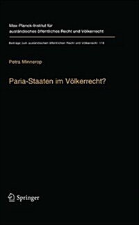 Paria-Staaten Im V?kerrecht? (Paperback, Softcover Repri)