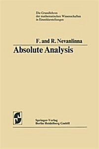Absolute Analysis (Paperback, Softcover Repri)