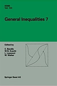 General Inequalities 7: 7th International Conference at Oberwolfach, November 13-18, 1995 (Paperback, Softcover Repri)