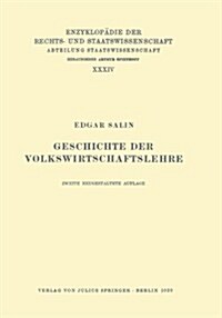Geschichte Der Volkswirtschaftslehre (Paperback, 2, 2. Aufl. 1929)