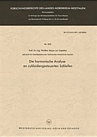 Die Harmonische Analyse an Zykloidengesteuerten Schleifen (Paperback)