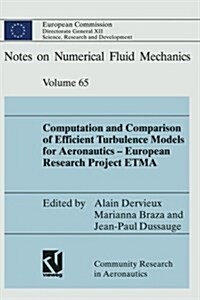 Computation and Comparison of Efficient Turbulence Models for Aeronautics -- European Research Project Etma (Paperback, Softcover Repri)