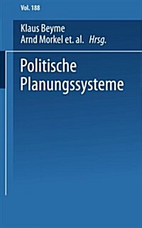 Politische Planungssysteme (Paperback)