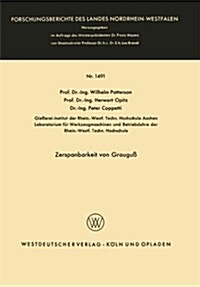 Zerspanbarkeit Von Graugu? (Paperback, 1965)