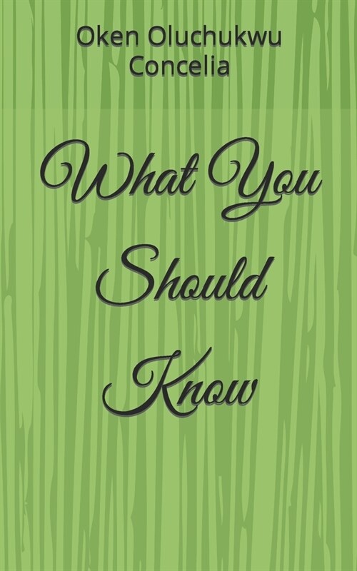 What You Should Know (Paperback)