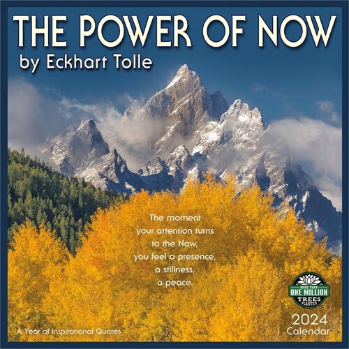 Power of Now 2024 Wall Calendar: A Year of Inspirational Quotes by Eckhart Tolle (Wall)