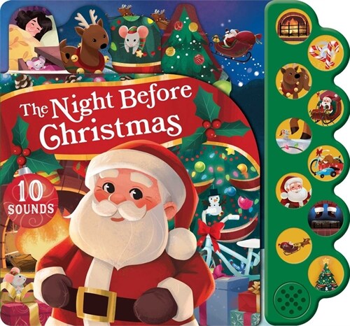 The Night Before Christmas 10-Button Sound Book (Board Books)