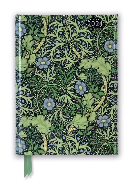 William Morris: Seaweed 2024 Luxury Diary - Page to View with Notes (Diary or journal)