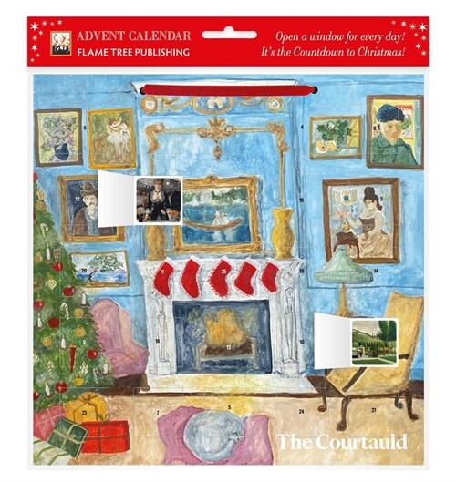 The Courtauld: Decorated for Christmas Advent Calendar (with stickers) (Calendar, New ed)