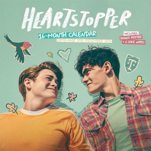 Heartstopper 16-Month September 2023-December 2024 Wall Calendar with Bonus Poster and Love Notes (Other)