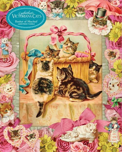 Cynthia Harts Victoriana Cats: Basket of Mischief 1,000-Piece Puzzle (Other)