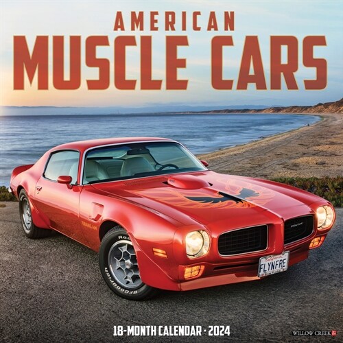American Muscle Cars 2024 12 X 12 Wall Calendar (Wall)