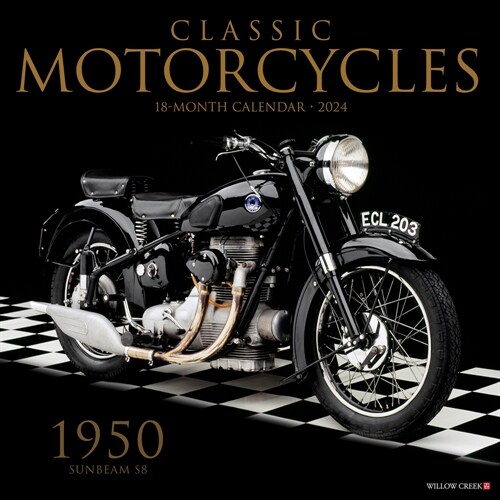 Classic Motorcycles 2024 12 X 12 Wall Calendar (Wall)