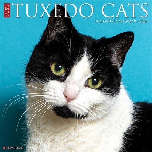 Just Tuxedo Cats 2024 12 X 12 Wall Calendar (Wall)