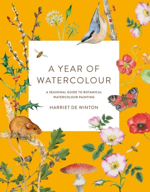A Year of Watercolour : A Seasonal Guide to Botanical Watercolour Painting (Paperback)