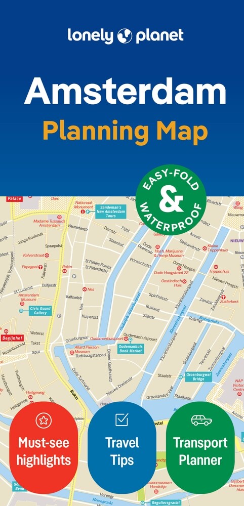 Lonely Planet Amsterdam City Map (Folded, 2)