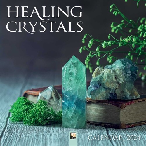 Healing Crystals Wall Calendar 2024 (Art Calendar) (Calendar, New ed)