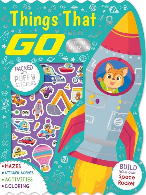 Things That Go Jumbo Activity Book: Packed with Puffy Stickers, Activities, Coloring, and More! (Paperback)