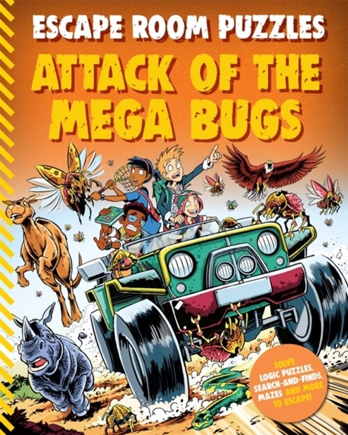 Escape Room Puzzles: Attack of the Mega Bugs (Paperback)