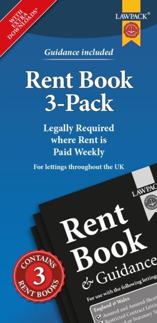 Rent Books 3-Pack : Legally Required where Rent is Paid Weekly (Paperback)
