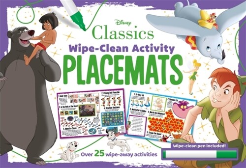 Disney Classics: Wipe-Clean Activity Placemats (Paperback)