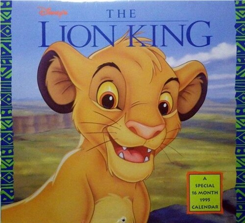 [중고] 라이언 킹 캘린더 1995 ( Disney‘s The Lion King Calendar 1995 ) (paperback)