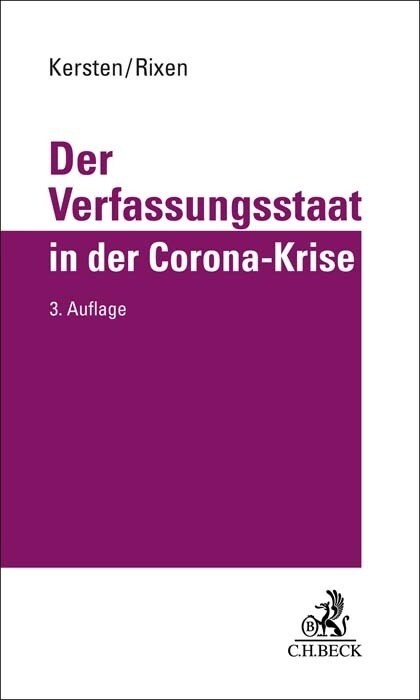 Der Verfassungsstaat in der Corona-Krise (Hardcover)