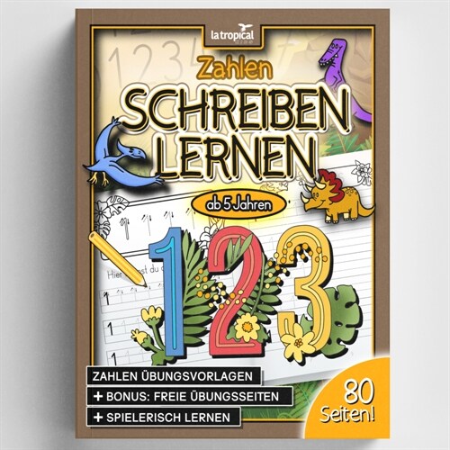 Zahlen schreiben lernen ab 5 Jahren (Paperback)