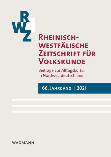 Rheinisch-Westfalische Zeitschrift fur Volkskunde 66 (2021) (Paperback)