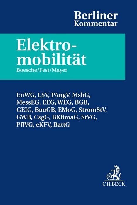 Berliner Kommentar zur Elektromobilitat (Hardcover)