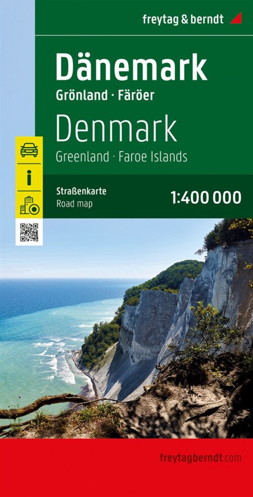 Danemark, Straßenkarte 1:400.000, freytag & berndt (Sheet Map)