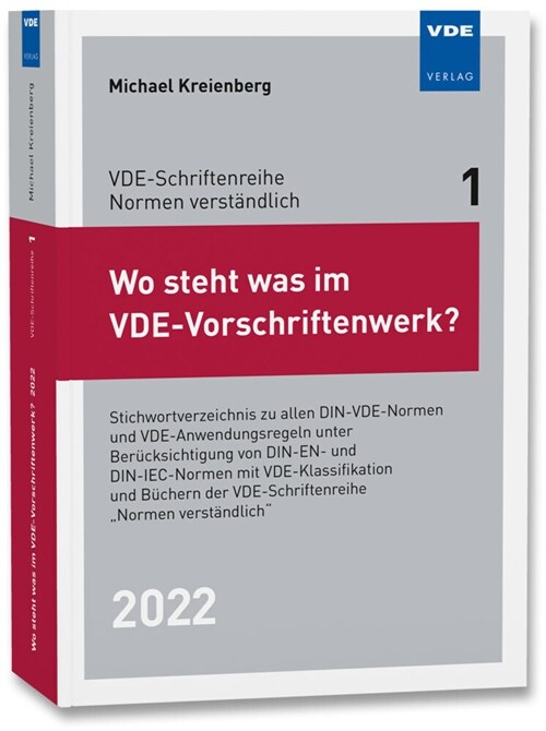 Wo steht was im VDE-Vorschriftenwerk 2022 (Paperback)