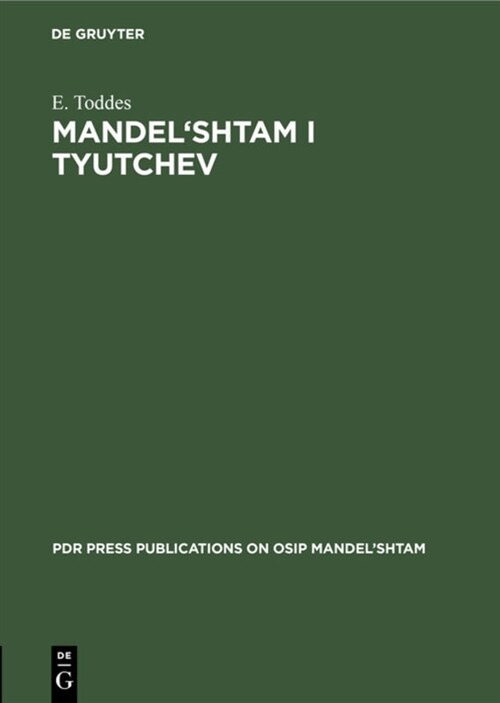 Mandelshtam i Tyutchev (Hardcover)