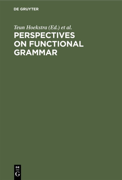 Perspectives on Functional Grammar (Hardcover)