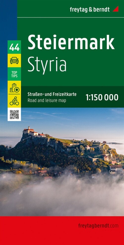 Steiermark, Straßen- und Freizeitkarte 1:150.000, freytag & berndt (Sheet Map)