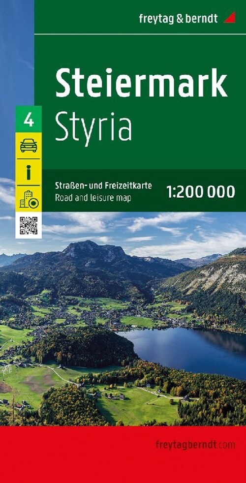 Steiermark, Straßen- und Freizeitkarte 1:200.000, freytag & berndt (Sheet Map)