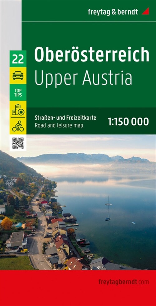 Oberosterreich, Straßen- und Freizeitkarte 1:150.000, freytag & berndt (Sheet Map)