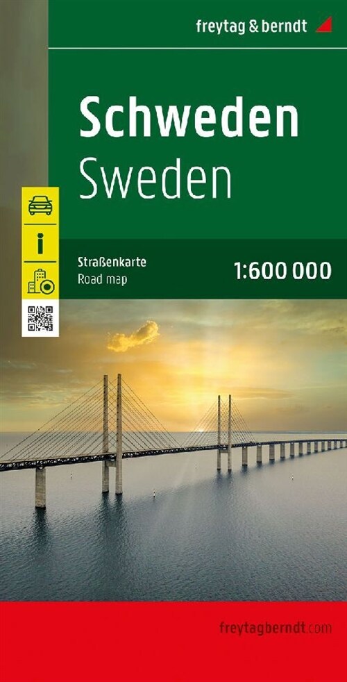 Schweden, Straßenkarte 1:600.000, freytag & berndt (Sheet Map)