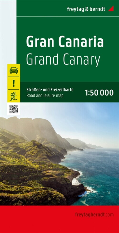 Gran Canaria, Straßen- und Freizeitkarte 1:50.000, freytag & berndt (Sheet Map)
