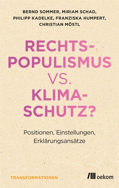 Rechtspopulismus vs. Klimaschutz (Paperback)