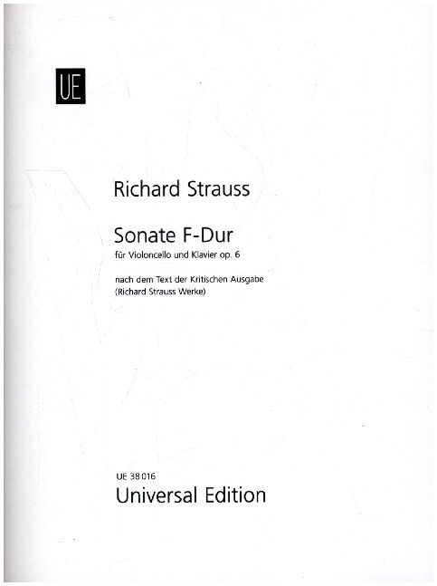 Sonate F-Dur (Sheet Music)