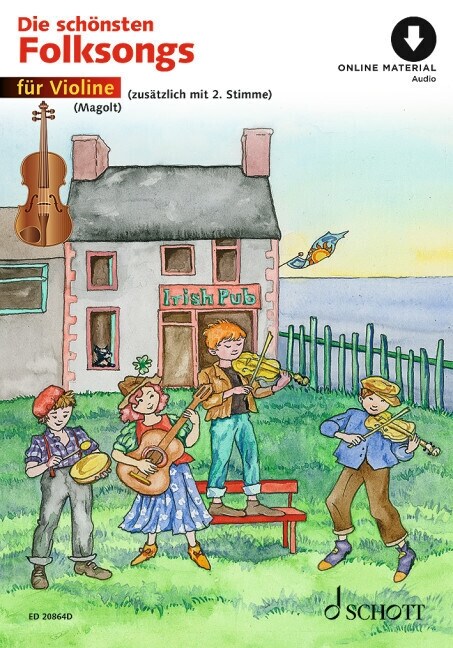 The Most Beautiful Folk Songs for 1-2 Violins Book/Audio Online (Paperback)