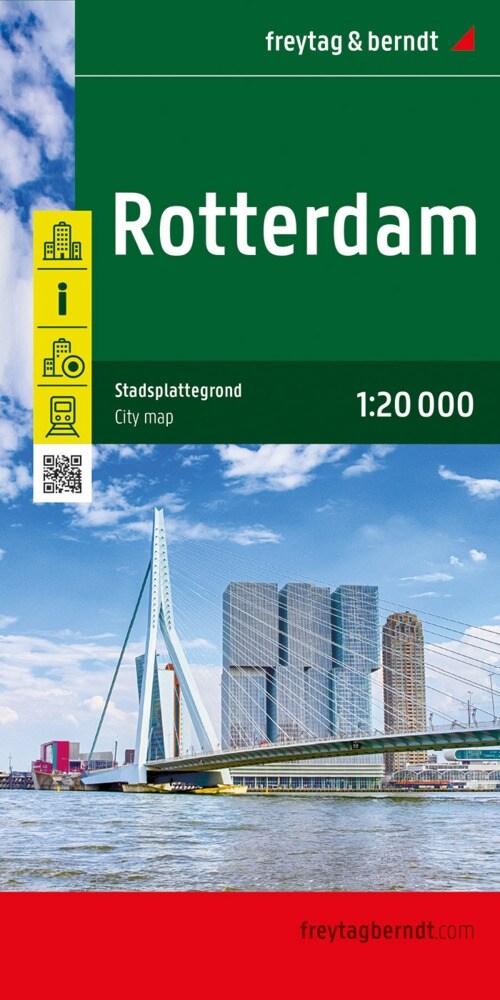 Rotterdam, Stadtplan 1:20.000, freytag & berndt (Sheet Map)