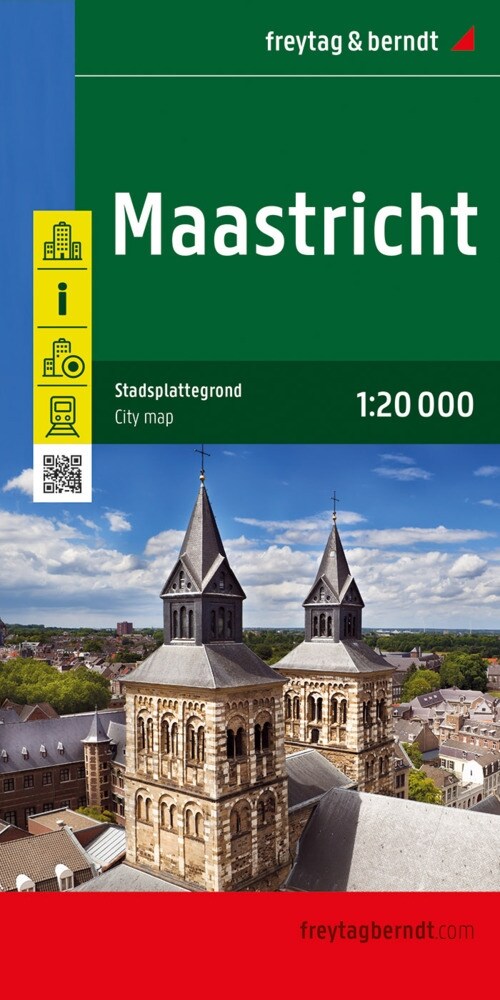 Maastricht, Stadtplan 1:20.000, freytag & berndt (Sheet Map)