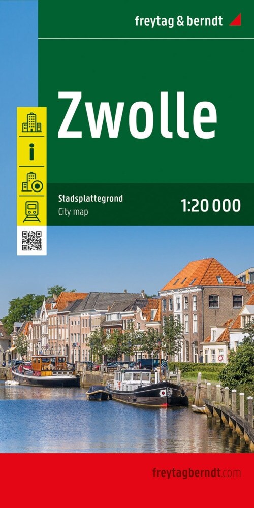 Zwolle, Stadtplan 1:20.000, freytag & berndt (Sheet Map)