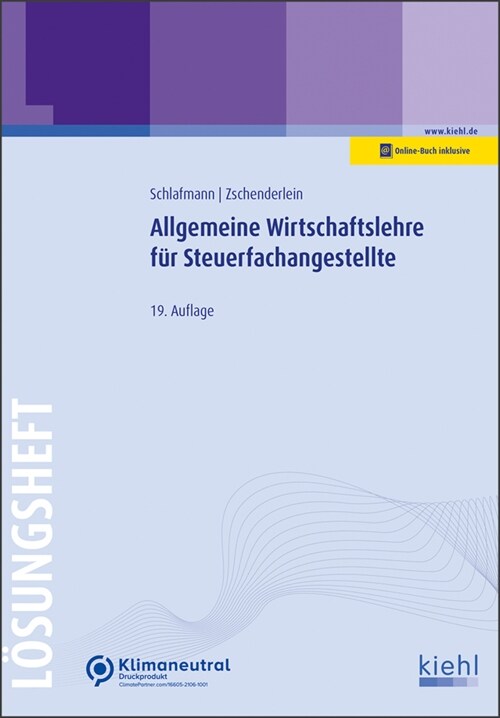 Allgemeine Wirtschaftslehre fur Steuerfachangestellte - Losungsheft (WW)